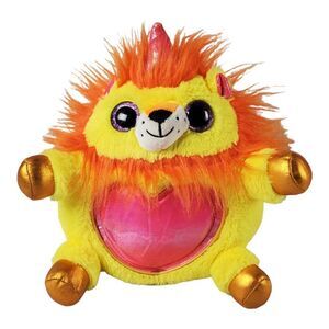 Zuru 10" Rainbocorns Yellow Lion Pink Heart Sparkle Eyes Wings Plush Stuffed Toy